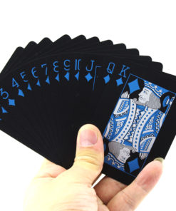 Plastik Poker Karten Schwarz