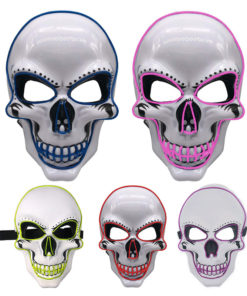 Skull Maske Totenkopf mit LED Licht