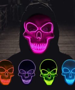 Totenkopf Maske mit Beleuchtung LED Schweiz