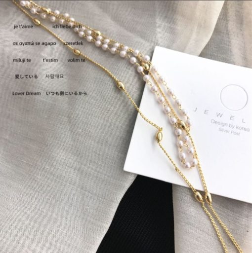 Damen Modeschmuck, Perlen-Halskette Treasure, Schweiz