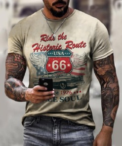 Herren rostige T-Shirt Vintage 