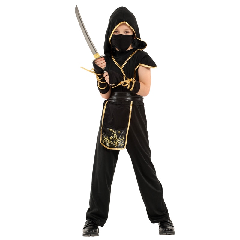 Kinder Ninja Kostüm mit Schwert kaufen