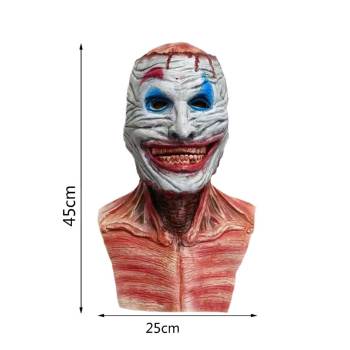 Halloween Clown Maske mit abnehmbarem Gesicht kaufen