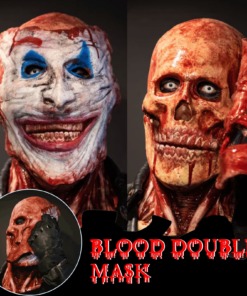Halloween Clown Maske mit abnehmbarem Gesicht kaufen