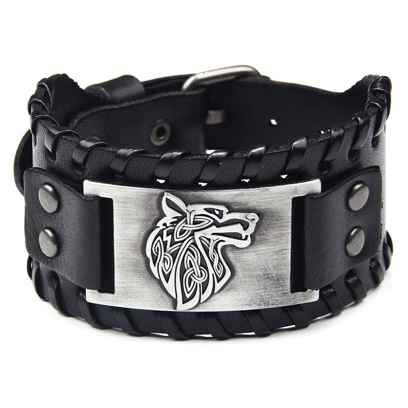 Wikinger Leder-Armband "Vikings" kaufen